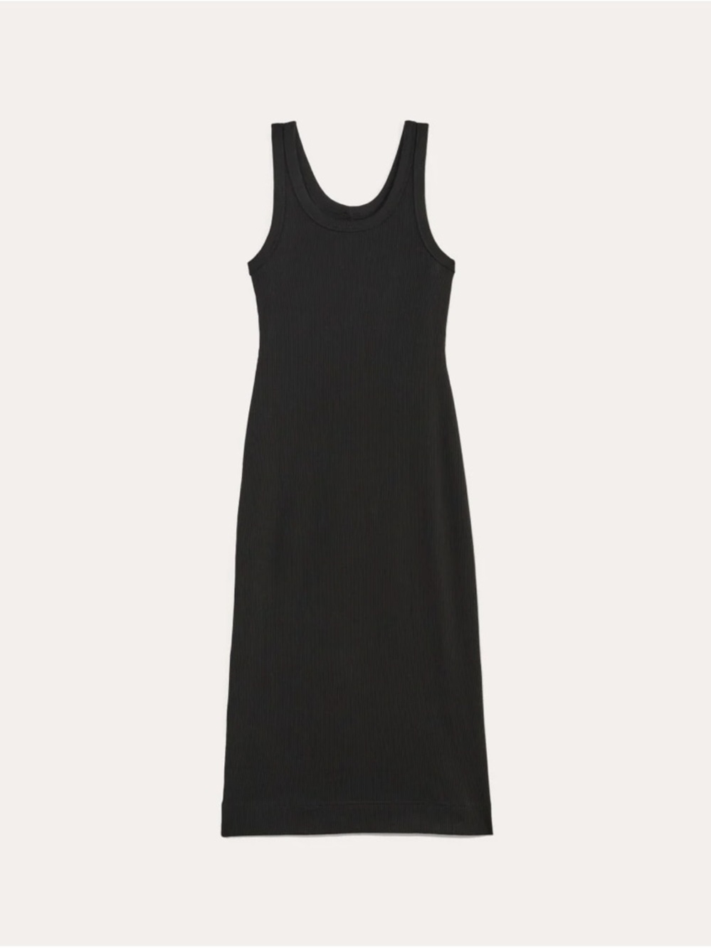 Everlane Black Sleeveless Midi Dress - Picture 2 of 9
